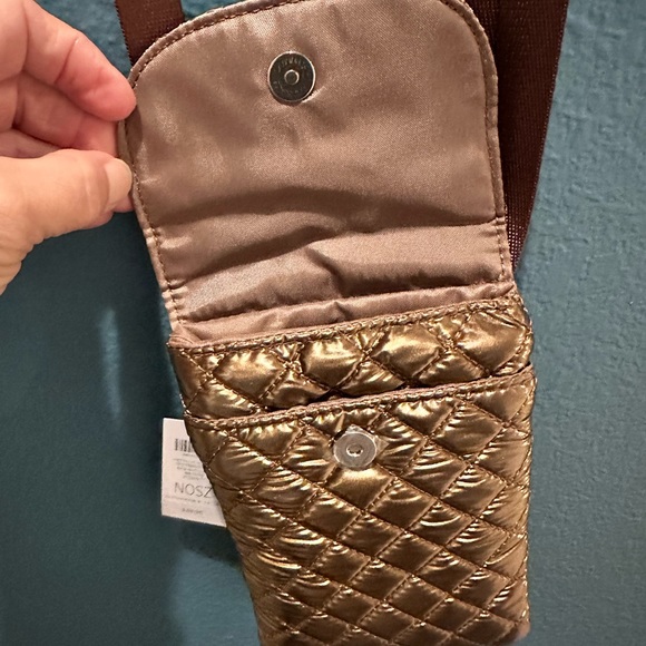 Chico’s metallic bronze crossbody shoulder bag - Picture 3 of 5